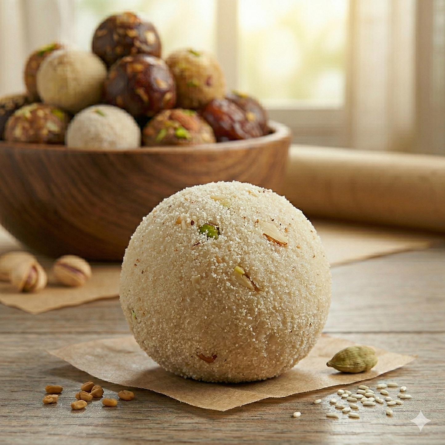 Artisanal Semolina (Rava) Ladoo