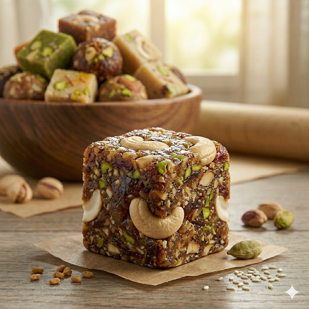 Artisanal Royal Date & Nut Energy Barfi